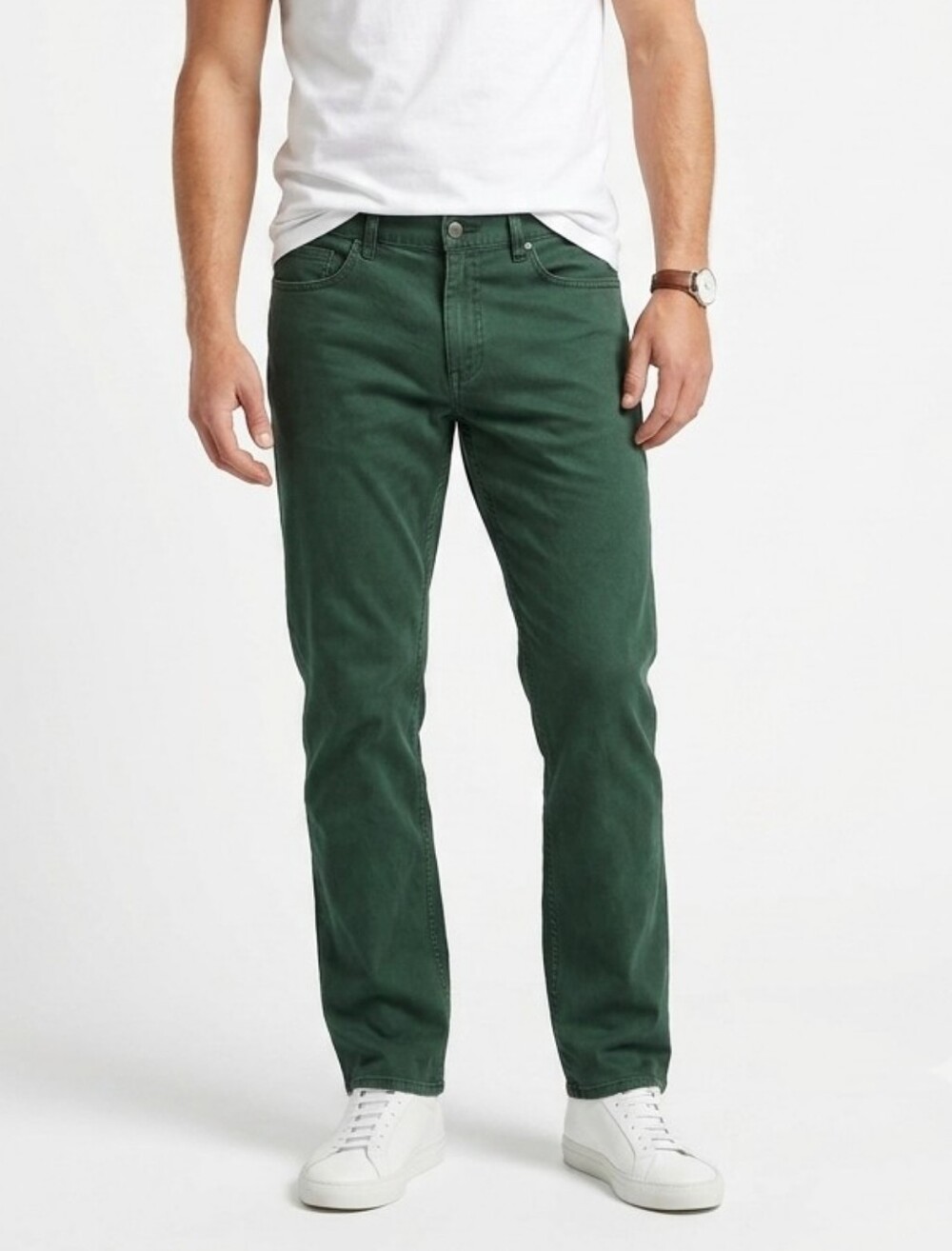 Theory Green Stretch Cotton Pants | Men’s Size 32 | Comfortable & Versatile